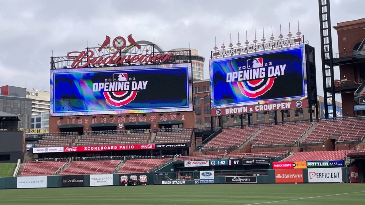 Empty Busch Stadium